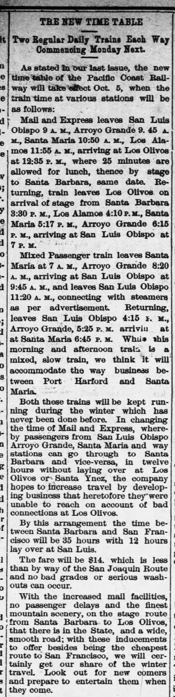 Clipping from The Santa Maria Times